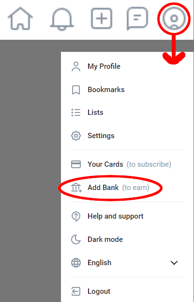 onlyfans add bank account