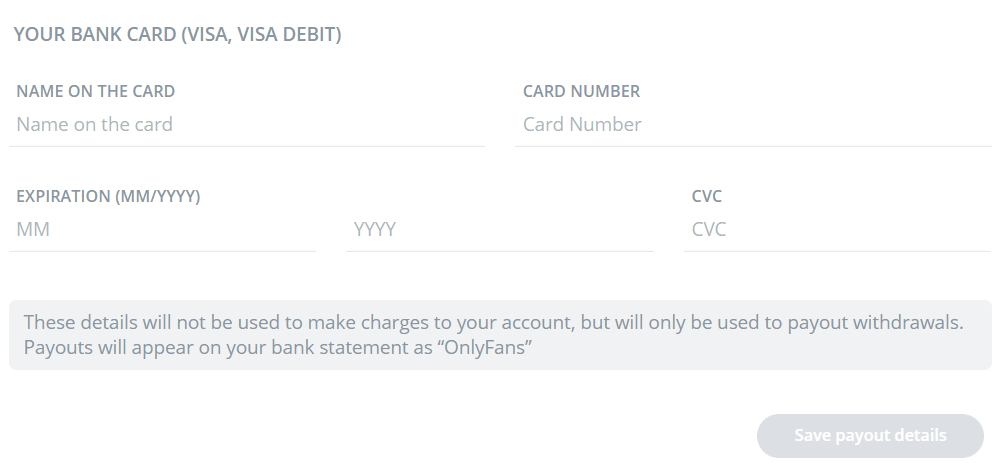 Does onlyfans appear on bank statement